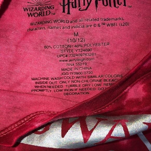 NWOT Kids 10/12 Harry Potter Hogwarts LS Shirt - Picture 3 of 4